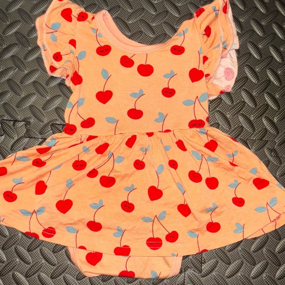 Little Sleepies Cherry On Top Twirl Dress w/bodysuit (0-3m) - Picture 3 of 6